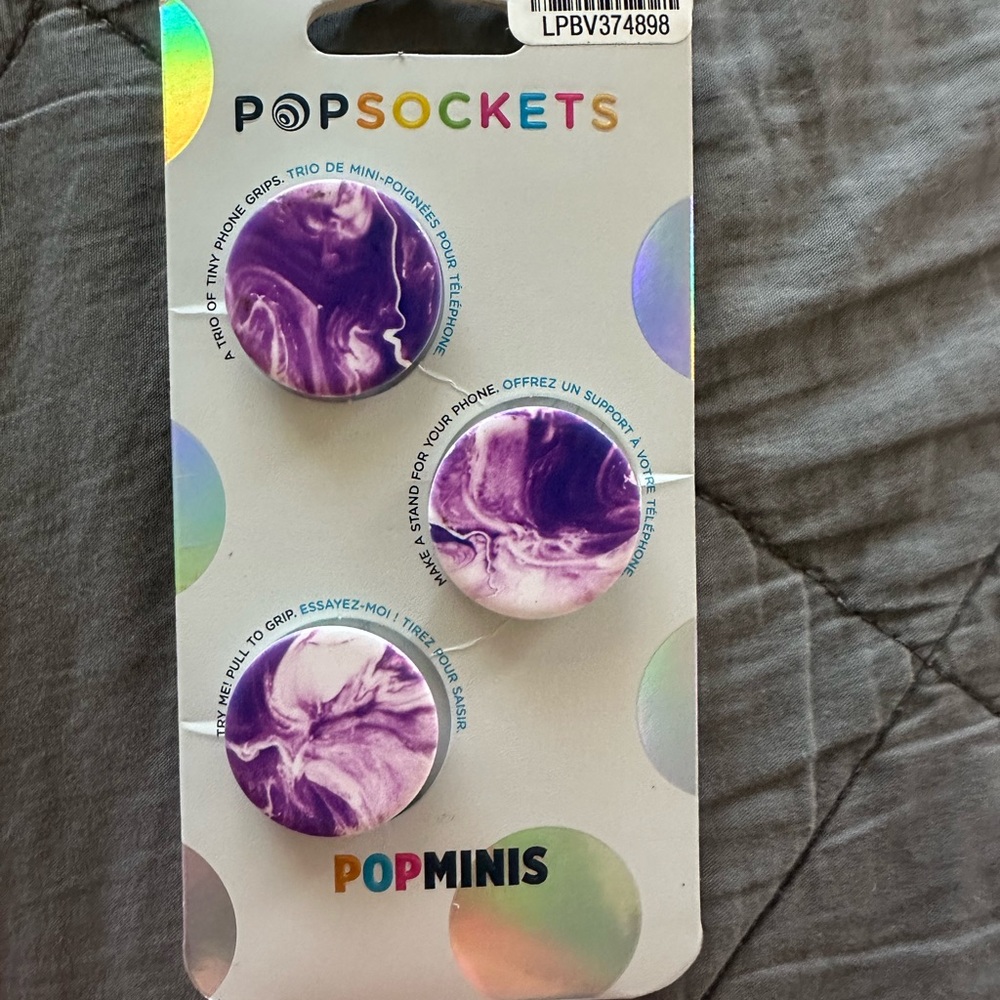PopSocket PopMinis Purple and White